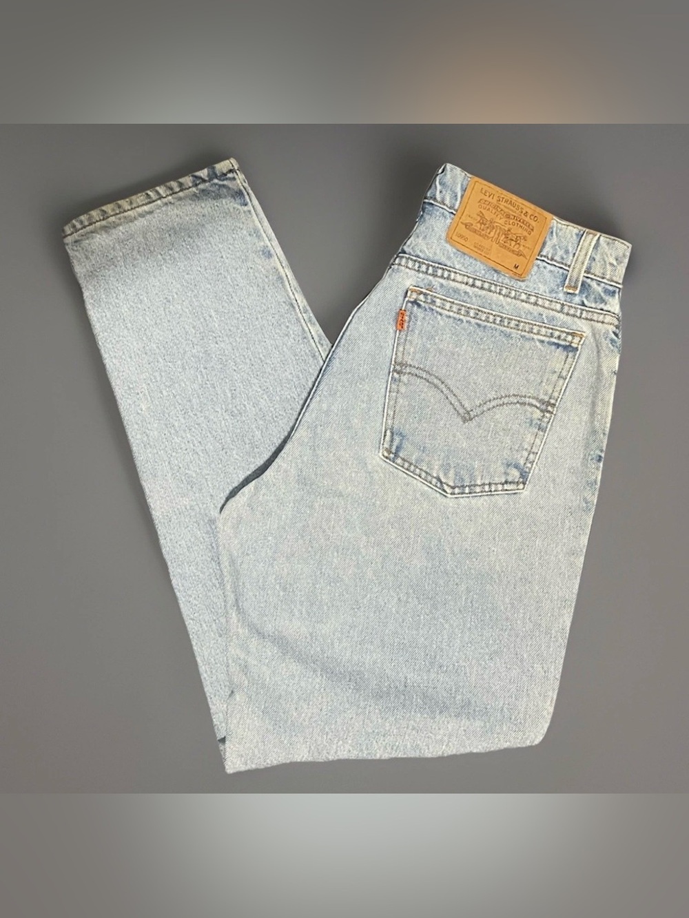 VTG Levi's Woman's 950 Orange Tab Relaxed Fit Taper Leg Denim Jeans size11